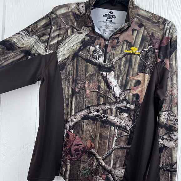 Mossy Oak shirt men’s Large Break up infinity, Camouflage, pull over quarter zip - Picture 9 of 10
